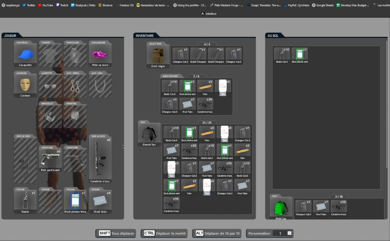 Inventaire (Tarkov Like)