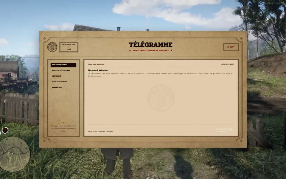 Télégramme ouvert