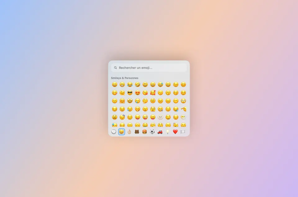 Sélecteur d’emojis